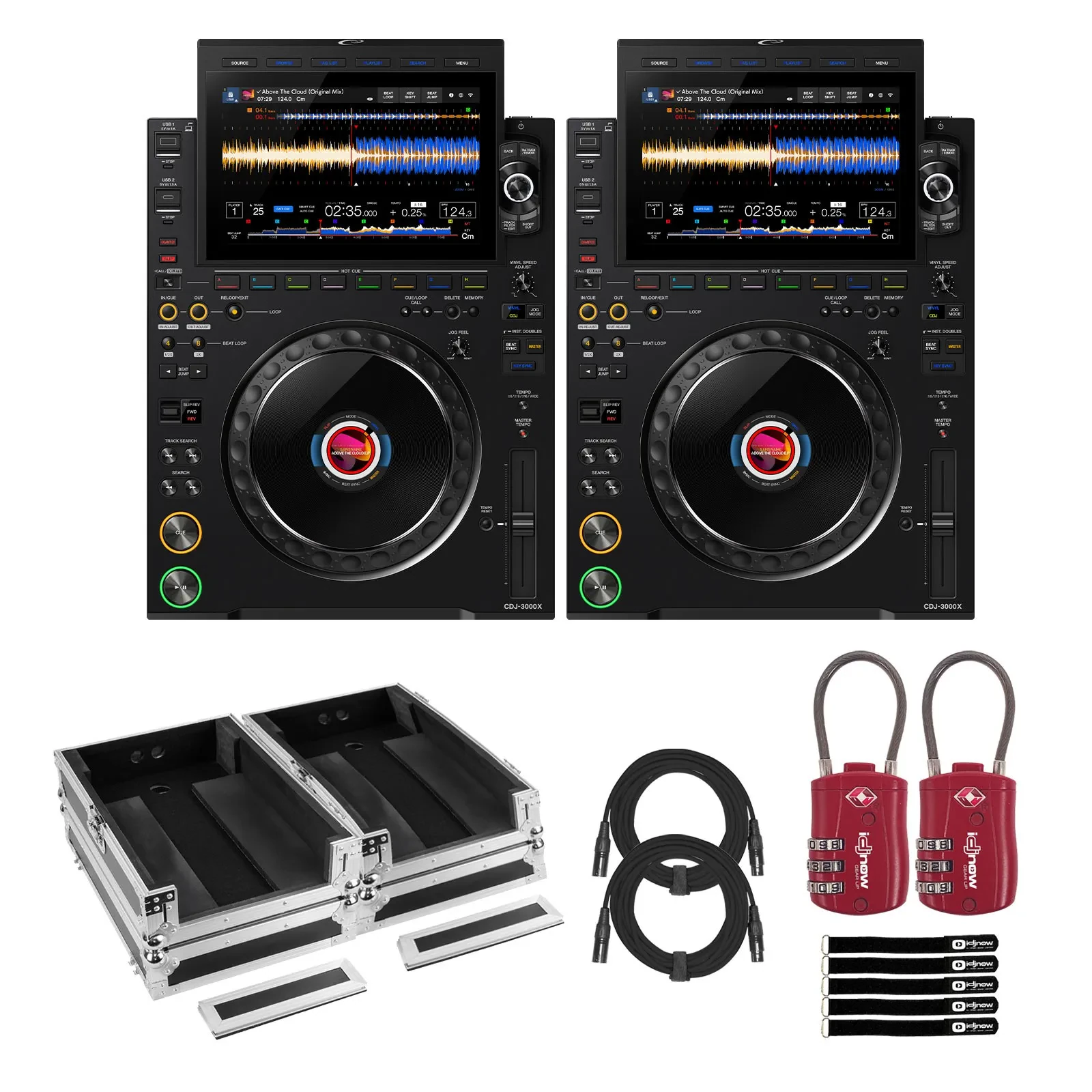 DJ-контроллер с джогом AlphaTheta CDJ-3000X с аксессуарами (пара)