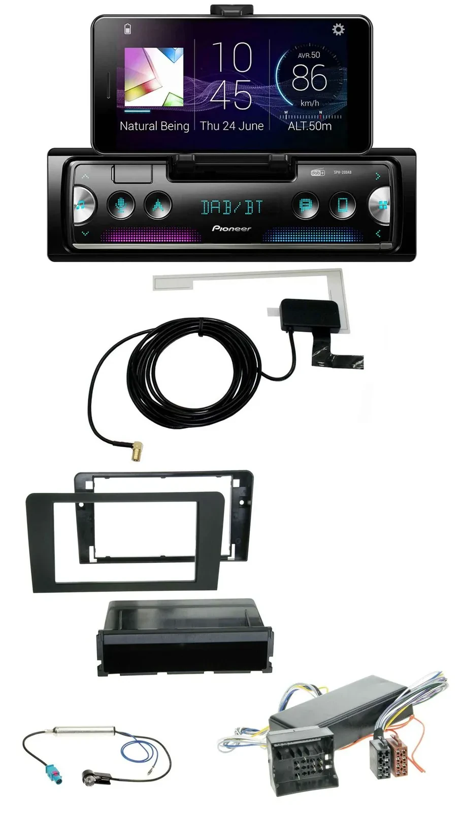 Pioneer DAB Bluetooth MP3 USB Autoradio für Audi A3 06-12 8P Symphony Bose Aktiv