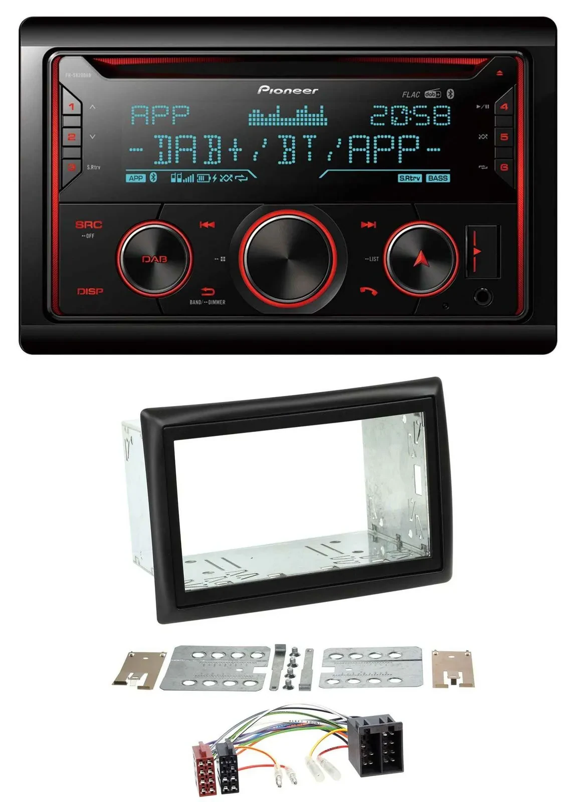 Pioneer 2DIN DAB MP3 Bluetooth USB CD Autoradio für Renault Megane 2002-2008