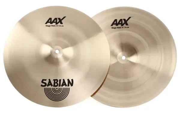 Тарелка барабанная Sabian 14" AAX Stage Hats (пара)