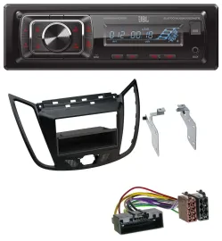 JBL SD AUX MP3 USB Bluetooth Autoradio für Ford C-Max Kuga matt schwarz