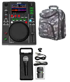 DJ-контроллер Gemini MDJ-600 USB/CD, MIDI (набор) с микрофоном и CAMOPACK
