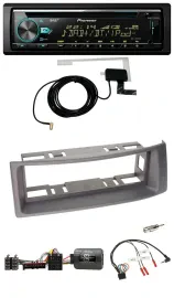 Автомагнитола Pioneer MP3 CD USB DAB, совместимая с управлением на руле, для Renault Megane/Scenic (1996–2000), цвет антрацит