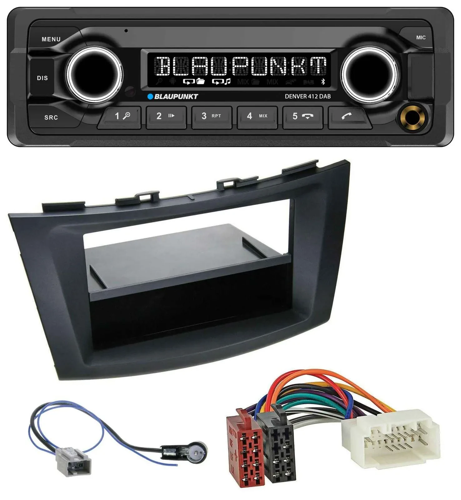 Blaupunkt Bluetooth DAB MP3 USB Autoradio für Suzuki Swift (FZ/NZ, ab 2010)