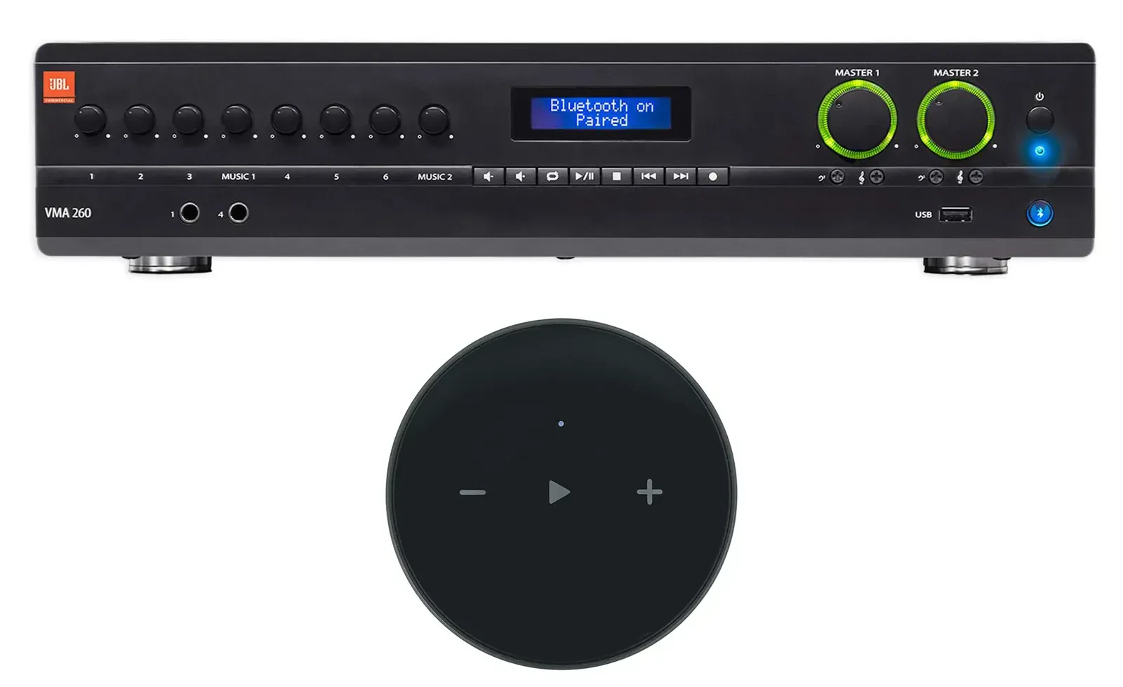 JBL VMA260 70V Commercial Mixer/Amplifier w/Bluetooth+Wifi Streaming Receiver