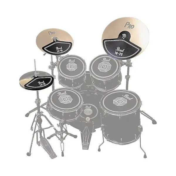 Демпферы для тарелок Pearl RP40C Rubber Cymbal Pad Set