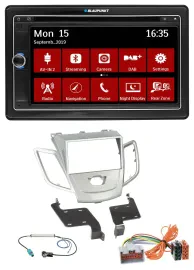 Blaupunkt Bluetooth DAB 2DIN USB DVD MP3 Autoradio für Ford Fiesta 08-10 silber