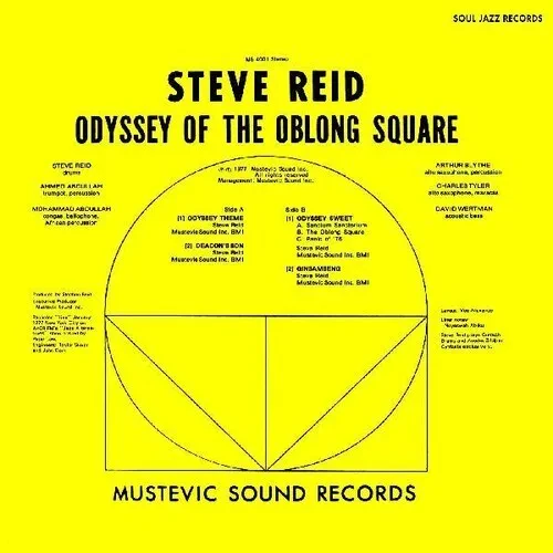 Виниловая пластинка Steve Reid - Odyssey Of The Oblong Square [New Vinyl LP] Colored Vinyl, Gold, Lt