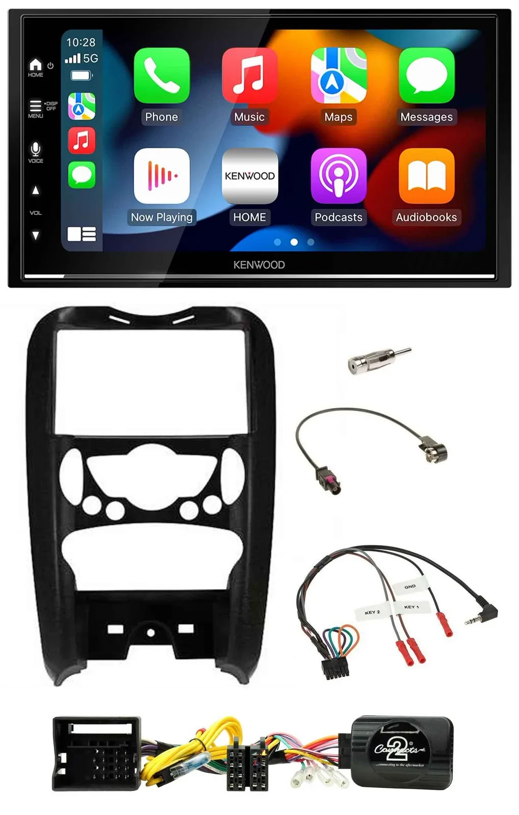 Kenwood DAB USB Bluetooth 2DIN Lenkrad Autoradio für Mini Cooper 2006-2014
