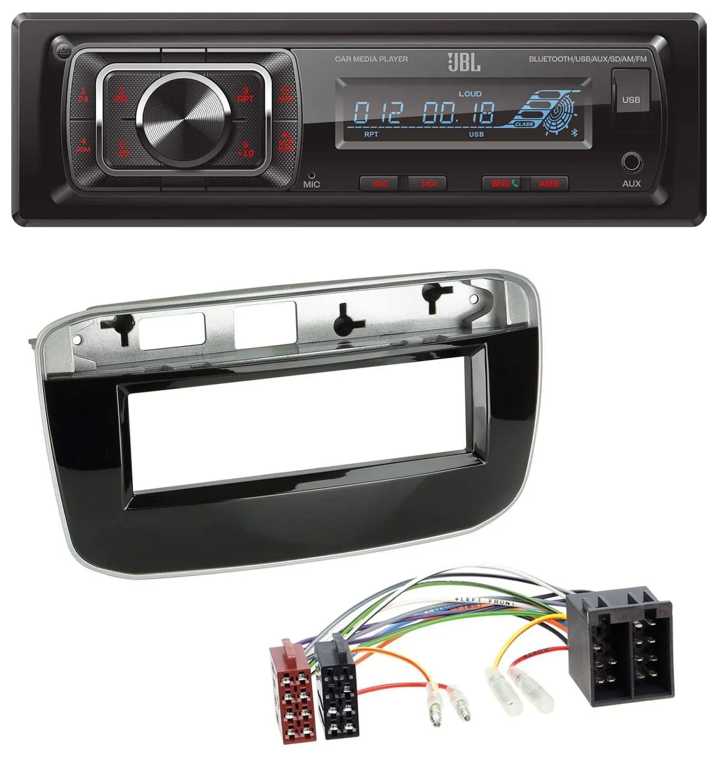 JBL SD AUX MP3 USB Bluetooth Autoradio für Fiat Punto Punto Evo (ab 2011)