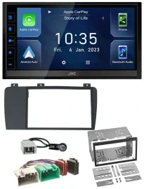JVC DAB Bluetooth MP3 USB 2DIN Autoradio für Volvo S60 V70 XC70 04-09