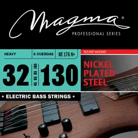 Струны для 6-струнной бас-гитары 32-131 Magma Strings BE176N+