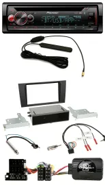 Автомагнитола Pioneer CD, USB, Bluetooth, DAB, совместима с кнопками на руле, для Audi A4 B5 (1999–2001)