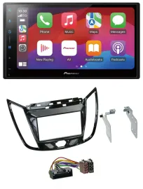 Pioneer DAB USB MP3 Bluetooth 2DIN Autoradio für Ford C-Max Kuga Klavierlack sch