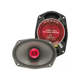 Power Acoustik PR-694T 6x9" Pro Audio 2-Way Coaxial 4-ohm Speakers