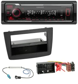 Kenwood MP3 Bluetooth USB DAB Autoradio für Alfa Romeo Mito 955 ab 14 schwarz