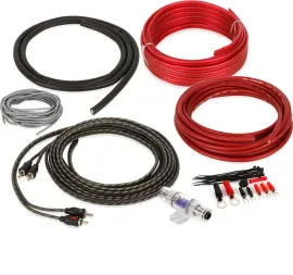 BELVA BAK82 8 Gauge CCA Amplifier Amp Install Wire Kit w/ 2-Channel RCA Cable