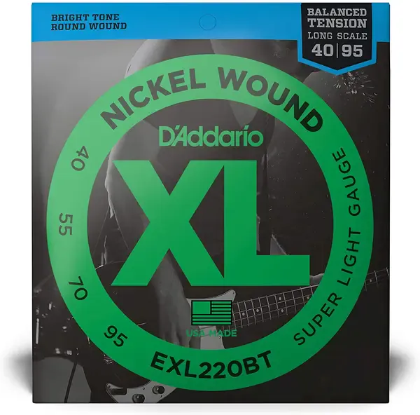 Струны для бас-гитары D'Addario EXL220BT 40-95