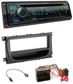 Kenwood Bluetooth USB CD MP3 DAB Autoradio für Ford C-Max Focus Galaxy ab 2007 A
