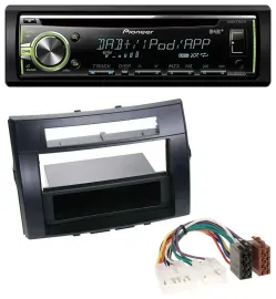 Pioneer DAB USB MP3 AUX CD Autoradio für Toyota Corolla Verso 04-09 schwarz