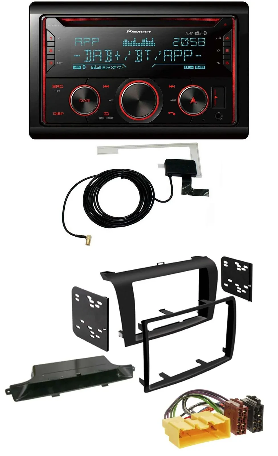 Автомагнитола для Mazda 3 (2003–2009) Pioneer 2-DIN MP3 DAB USB CD Bluetooth