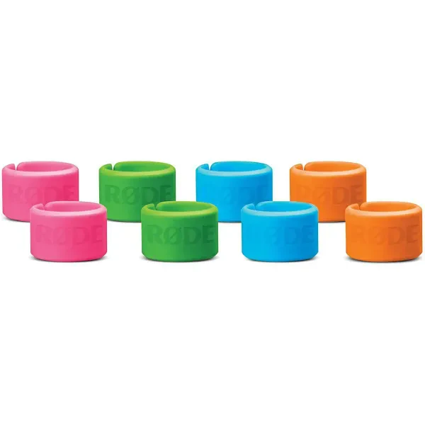 Rode XLR-ID Color-Coordinated XLR Rings, 8-Pack #XLRID