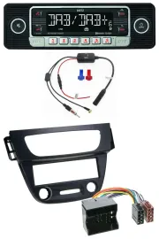 Dietz MP3 DAB Bluetooth USB Autoradio für Renault Megane 3 09-14 Quadlock schwar