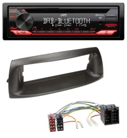 JVC CD DAB USB Bluetooth MP3 Autoradio für Fiat Punto (188, 1999-2005)