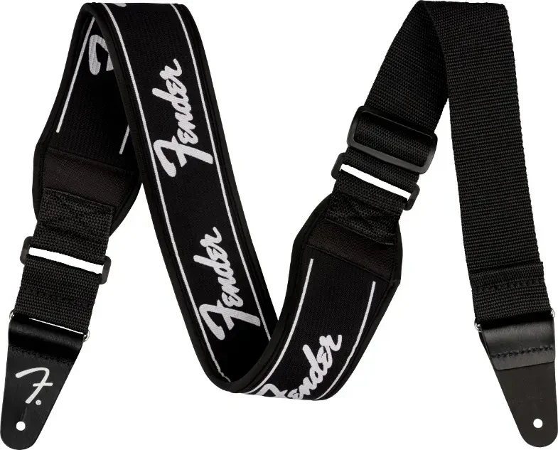Ремень для гитары Fender 099-0694-209 Swell Neoprene Running Logo Black