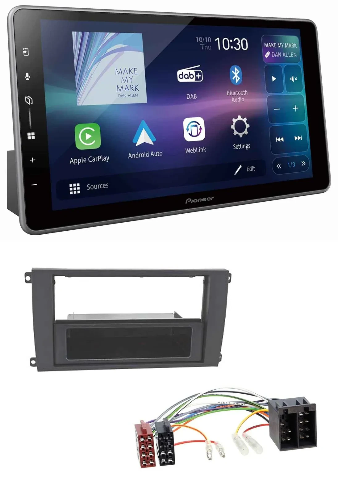 Pioneer Bluetooth USB DAB MP3 Autoradio für Porsche Cayenne (2002-2007)