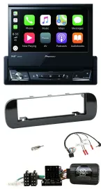 Автомагнитола для Fiat Panda 2012–2020 Pioneer DVD, Bluetooth, DAB, USB, черный глянец