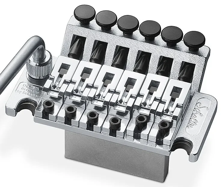 Schaller Germany Floyd Rose Tremolo Kit - Chrome with 32mm Block, R2 Nut