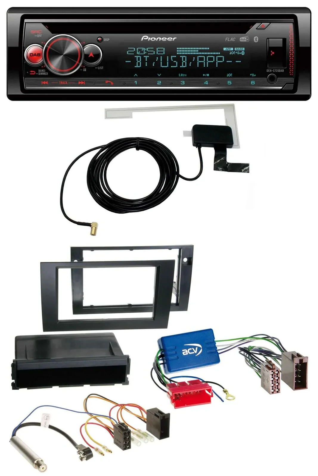 Pioneer DAB CD MP3 USB Bluetooth Autoradio für Audi A4 B6 B7 01-08 Symphony Akti