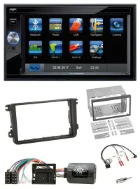 Blaupunkt SD USB TMC Bluetooth 2DIN Lenkrad Navigation für Skoda Fabia 5J 2007-2