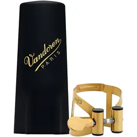 Лигатура для сопрано-саксофона Vandoren M/O Series Saxophone Ligature Soprano Sax - Aged Gold with Plastic cap