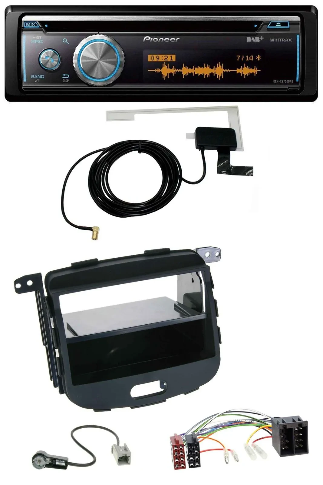 Автомагнитола для Hyundai i10 (2008–2013) Pioneer Bluetooth, DAB, MP3, USB, CD