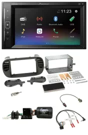 Pioneer DAB Lenkrad 2DIN Bluetooth USB Autoradio für Fiat 500 08-15 soft touch