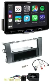 Alpine Bluetooth Lenkrad USB DAB Autoradio für Toyota Avensis Typ T25 ab 2003
