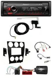 Автомагнитола для Mazda 6 (2006–2008) Pioneer DAB, USB, Bluetooth, поддержка кнопок на руле