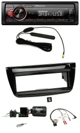 Автомагнитола Pioneer 1-DIN, DAB, USB, MP3, для Fiat Doblo 2012–2015, черный глянцевый