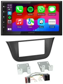 Kenwood MP3 USB DAB 2DIN Bluetooth Autoradio für Iveco Daily (ab 2014)