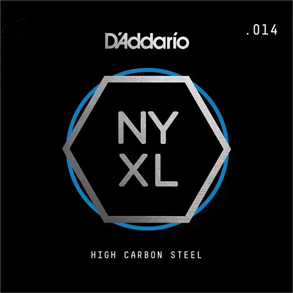 Струна одиночная D'Addario NYS014 NYXL Plain Steel Single 014