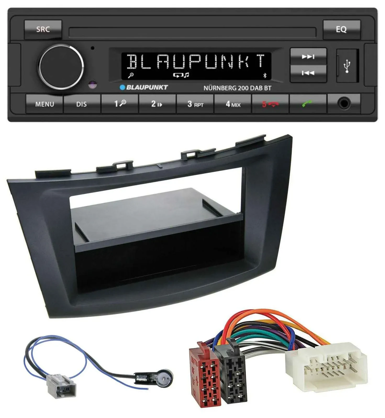 Blaupunkt USB DAB MP3 Bluetooth Autoradio für Suzuki Swift (FZ/NZ, ab 2010)