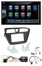 Blaupunkt 2DIN Bluetooth TMC USB Lenkrad SD Navigation für Hyundai i20 ab 2015 o