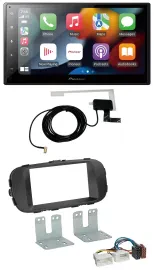 Автомагнитола для Kia Soul Pioneer 2DIN USB Bluetooth DAB MP3, черный