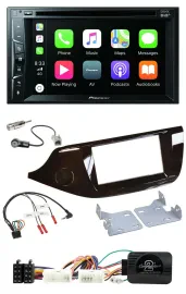Pioneer Lenkrad USB DVD Bluetooth DAB 2DIN Autoradio für Kia Ceed ab 2012 glänze