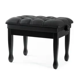 PB-30C BK Klavierbank Höhenverstellbar Robust Kunstleder Schwarz Pianisten