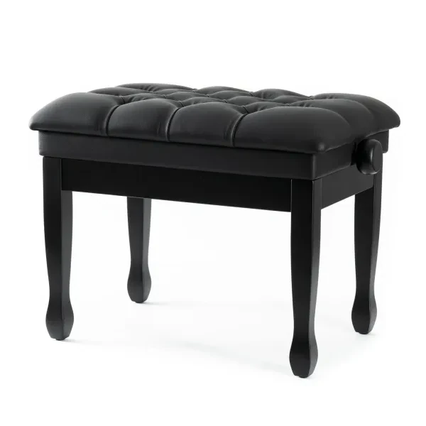 PB-30C BK Klavierbank Höhenverstellbar Robust Kunstleder Schwarz Pianisten