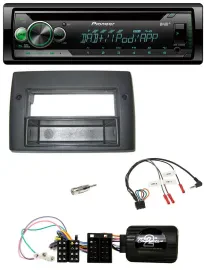 Автомагнитола Pioneer CD/USB/MP3, DAB, поддержка управления с руля, для Fiat Stilo 2001–2007, с карманом