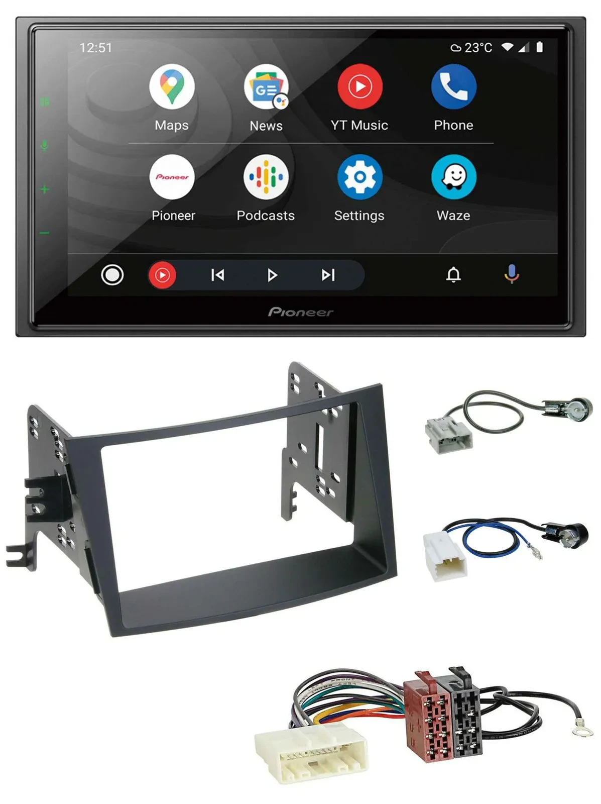 Pioneer USB 2DIN DAB MP3 Bluetooth Autoradio für Subaru Legacy Outback ab 09